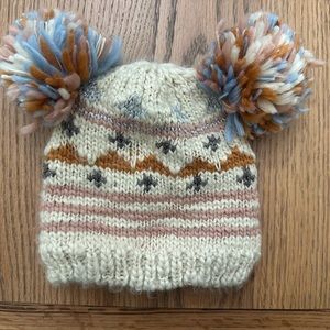 Matilda Jane winter Pom Pom hat, girls size medium, gently used